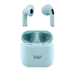 Auriculares inalámbricos "palo corto" TWS Melody 2 Bluetooth 5.2 TnB Way Azul claro