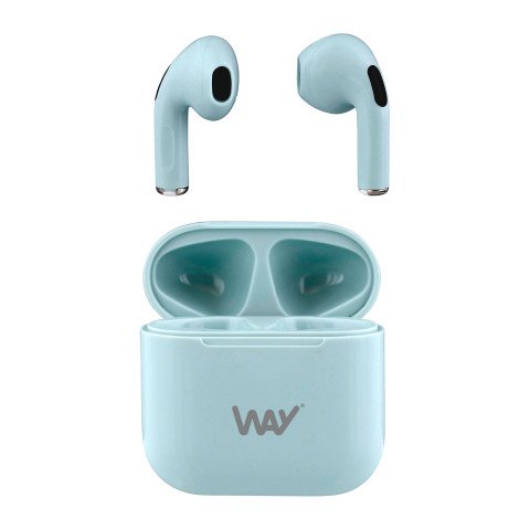 Auriculares inalámbricos "palo corto" TWS Melody 2 Bluetooth 5.2 TnB Way Azul claro