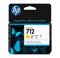 Cartouche HP 712 authentique couleurs séparées pour imprimante jet d'encre