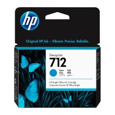 HP 712 Cartouche authentique couleurs séparées pour imprimante jet d'encre