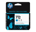 Cartouche HP 712 authentique couleurs séparées pour imprimante jet d'encre