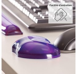 Reposamuñecas de gel para ratón Fellowes Crystal