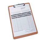 Porte-bloc isorel 23,1 x 33, 2 cm brun - lot de 12