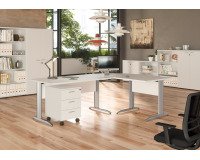 Cassettiera 3 cassetti su ruote l x p x h 43 x 52 x 59,5 cm fornita smontata