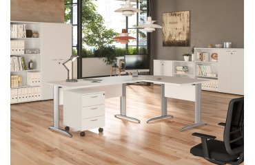 Cassettiera 3 cassetti su ruote l x p x h 43 x 52 x 59,5 cm fornita smontata