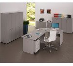 Scrivania con gambe pannello Lione p 80 x h 72 cm