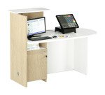 Bancone accoglienza compatto posizionamento a destra o sinistra l 142,5 x 83 x 117 cm