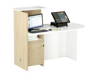 Bancone accoglienza compatto posizionamento a destra o sinistra l 142,5 x 83 x 117 cm