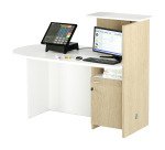 Bancone accoglienza compatto posizionamento a destra o sinistra l 142,5 x 83 x 117 cm