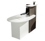 Bancone accoglienza compatto posizionamento a destra o sinistra l 142,5 x 83 x 117 cm