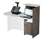 Bancone accoglienza compatto posizionamento a destra o sinistra l 142,5 x 83 x 117 cm