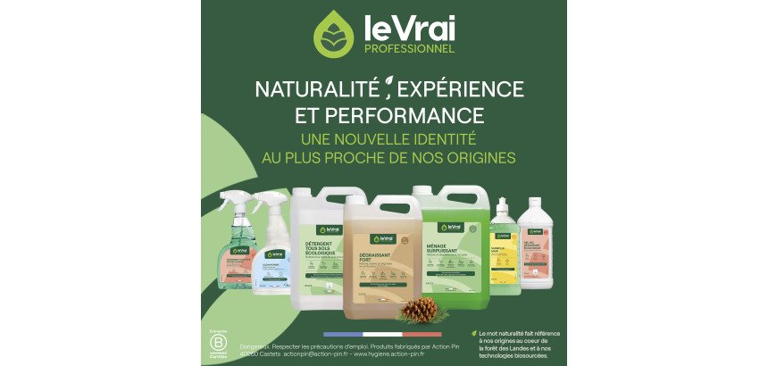 Détergent désinfectant odorisant Le Vrai Bactopin Plus Concentré – Carton de 250 doses