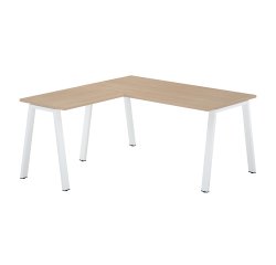 Bureau d'angle Ecla L 160 x P 160 cm piètement métal