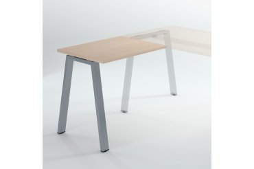 Allungo scrivania direzionale Ecla gambe in metallo