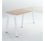 Retour pour bureau manager Ecla de profondeur 100 cm piètement métal