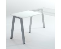 Allungo scrivania Ecla gambe in metallo