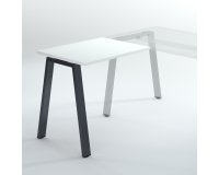Allungo scrivania direzionale Ecla gambe in metallo