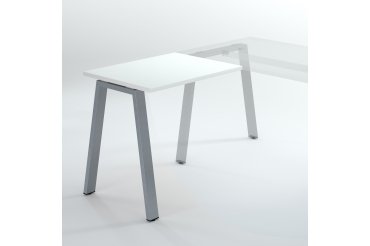 Allungo scrivania direzionale Ecla gambe in metallo