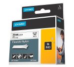 Cinta nylon Dymo Rhino 24 mm 1734524 blanco escritura negra