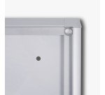 Vitrine d'affichage intérieur fond acier laqué - 9 feuilles