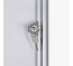 Vitrine d'affichage intérieur fond acier laqué - 9 feuilles