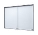 Vitrine d'affichage intérieur fond acier laqué - 8 feuilles