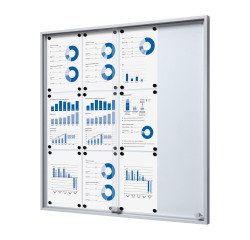 Vitrina de interior fondo acero lacado - 12 hojas