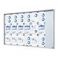 Vitrine d'affichage intérieur Slim avec porte coulissante aluminium