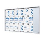 Vitrine d'affichage intérieur fond acier laqué - 21 feuilles