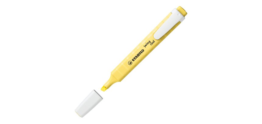 Surligneur Stabilo Swing Cool Pastel Edition crème de jaune