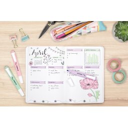 De_rotulador stabilo fluorescente swing cool pastel deskset estuche de 18 unidades colores surtidos