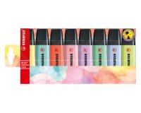 Surligneur Stabilo Boss Original couleurs pastel assorties - Etui de 8