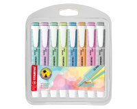 Subrayador fluorescente STABILO Swing Cool colores pastel surtidos - Estuche de 8