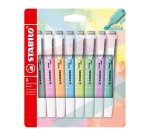Surligneur Stabilo Swing Cool couleurs pastel assorties - Etui de 8