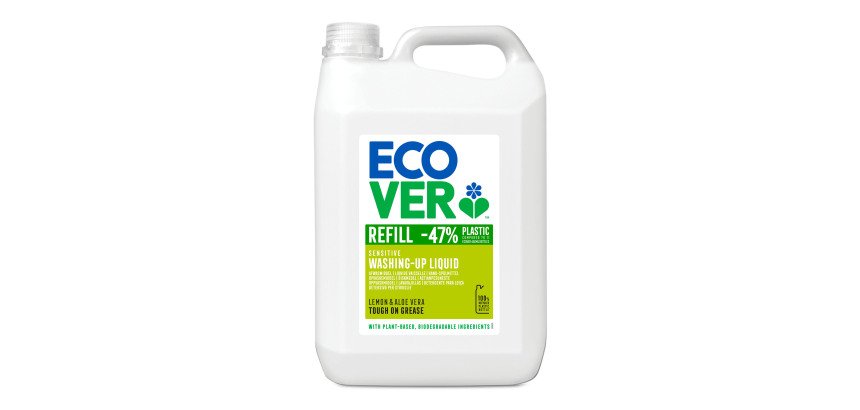 Liquide vaisselle mains Ecover citron et aloe vera - Bidon de 5 L