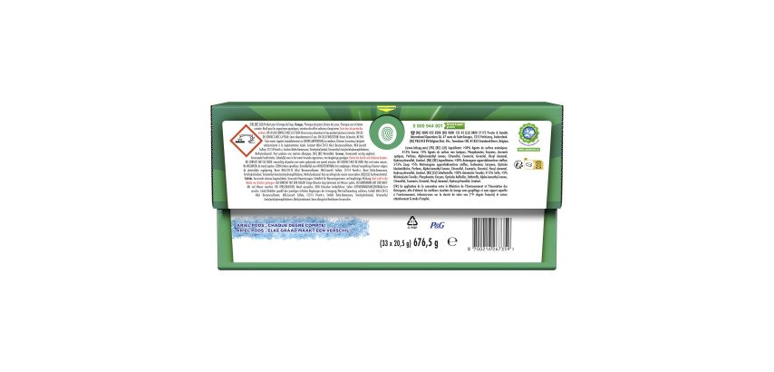 Pack 2 boîtes Lessive Ariel 3 en 1 Original, 2 boîtes de 33 pods + 1 boîte OFFERTE