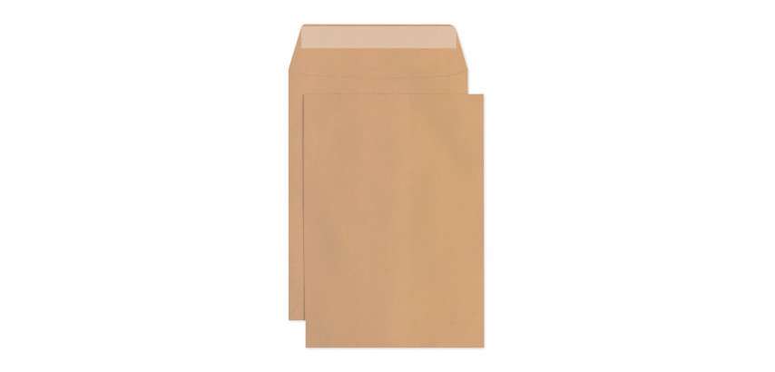 Pochette kraft brun 100% recyclé 162 x 229 mm 90g sans fenêtre Forever Clairefontaine - Boite de 500