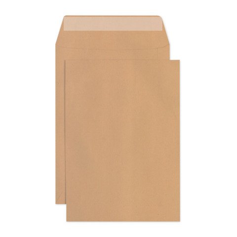 Sobres kraft marrón 100% reciclado 162 x 229 mm 90g sin ventana Forever Clairefontaine - Caja de 500