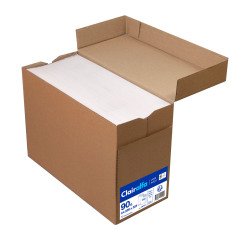 Sobres satinado blanco 229 x 324 mm Clairefontaine 90 g con ventana 50 x 100 - Caja de 250