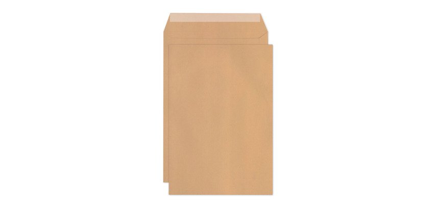 Pochette kraft brun 100% recyclé 229x324 mm 90g sans fenêtre Forever Clairefontaine - Boite de 250