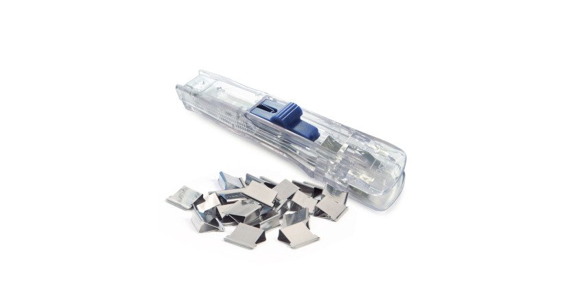 Pince distributrice de clip Supaclip 60 Rapesco transparent