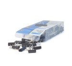 Pinces double clip noir Rapesco 19 mm - Boîte de 80