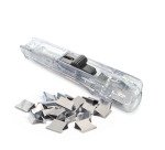 Pince distributrice de clips Supaclip® 40 Rapesco transparente + 25 clips an acier inoxydable