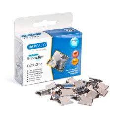 Clips de acero Supaclip 60 Rapesco - Caja 100