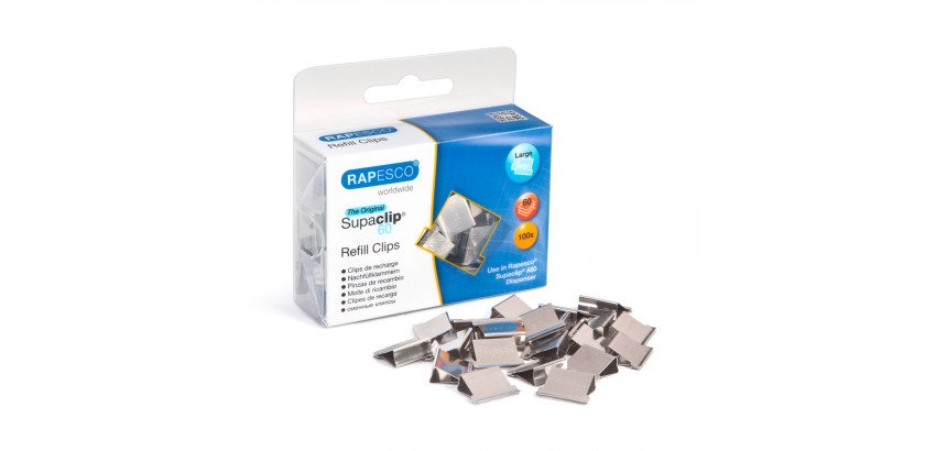 Clips en acier Supaclip 60 Rapesco - Boîte 100