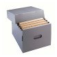 Caisse archives mini polypropylène Extendos - H 40,5 x L 35,5 x P 27,5 cm - Recyclable - Grise