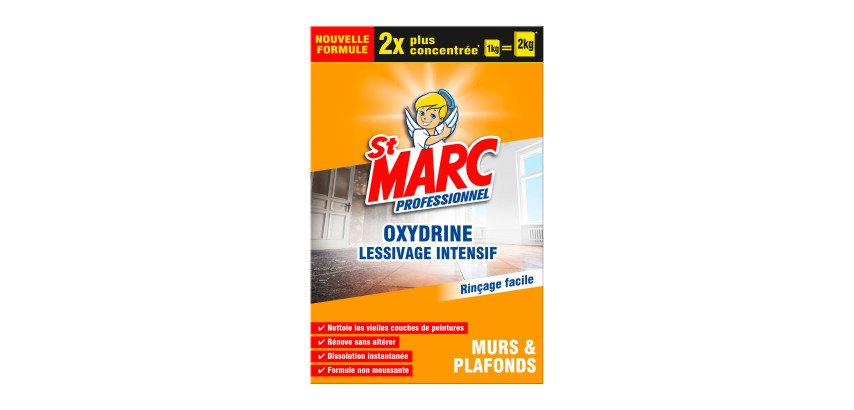 Lessive St Marc professionnel Oxydrine lessivage intensif - Boîte de 1 kg