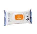 Lingettes nettoyantes désinfectantes surfaces Bruneau citron - Paquet de 50