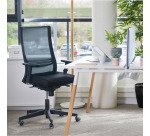 Chaise de bureau August- dossier maille - mécanisme synchrone - avec accoudoirs 3D