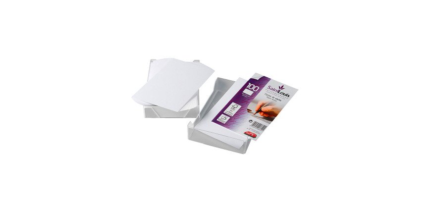 Visitenkarte Saint-Louis 82 x 128 mm 220 g - Box mit 100 Stück